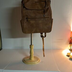 Brown Leather Backpack